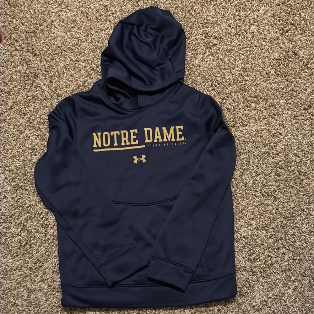 Under Armour Navy and Gold Kids Hoodie